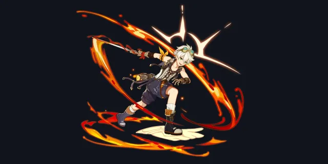 Bennett wish art, Pyro Sword character | Genshin Impact