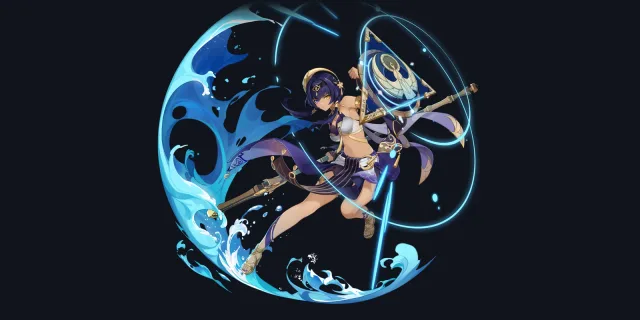 Candace wish art, Hydro Polearm character | Genshin Impact