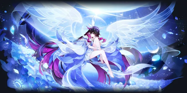 Columbina wish art, Hydro Catalyst character | Genshin Impact