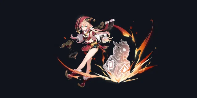 Yanfei wish art, Pyro Catalyst character | Genshin Impact