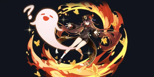 Hu Tao wish art, Pyro Polearm character | Genshin Impact