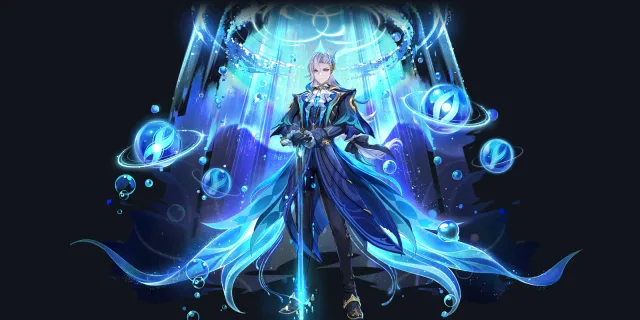 Neuvillette wish art, Hydro Catalyst character | Genshin Impact