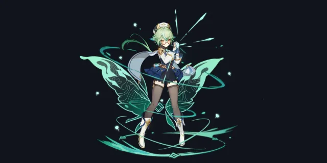 Sucrose wish art, Anemo Catalyst character | Genshin Impact