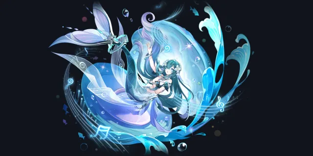 Vodyanitsa wish banner art, Hydro 5-star | Genshin Impact