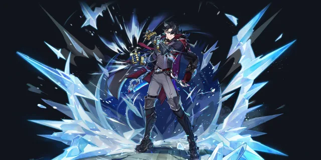 Wriothesley wish art, Cryo Catalyst character | Genshin Impact