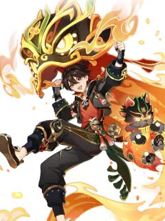 Gaming — Pyro Claymore character | Genshin Impact