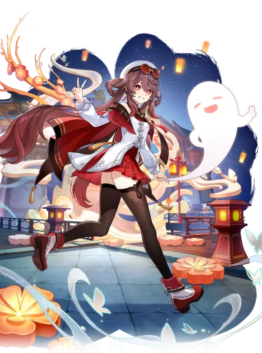 Hu Tao — Cherries Snow-Laden outfit | Genshin Impact